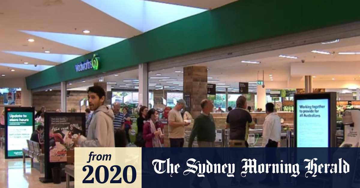 Video Woolworths urges customers across to wear masks in some Sydney